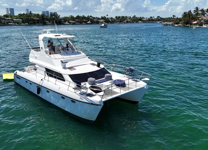 Beutiful 45Ft Catamaran with 2 Jet skis Included in Miami for up to 13