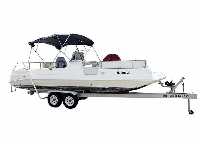 23’ aqua deck. Max 12. Cocoa beach