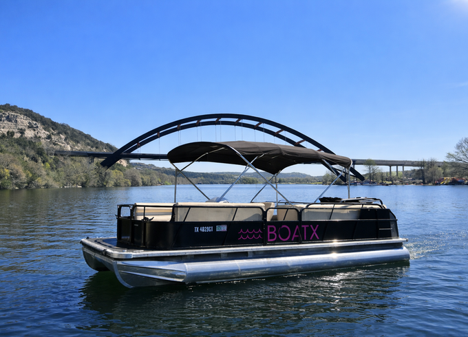 Austin’s #1 Party Boat – Black Bentley Luxury Pontoon w/ Captain