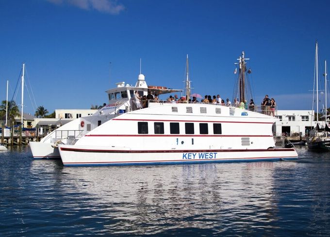 65' Party Cat for Sunset Dinner Cruise in Key West!