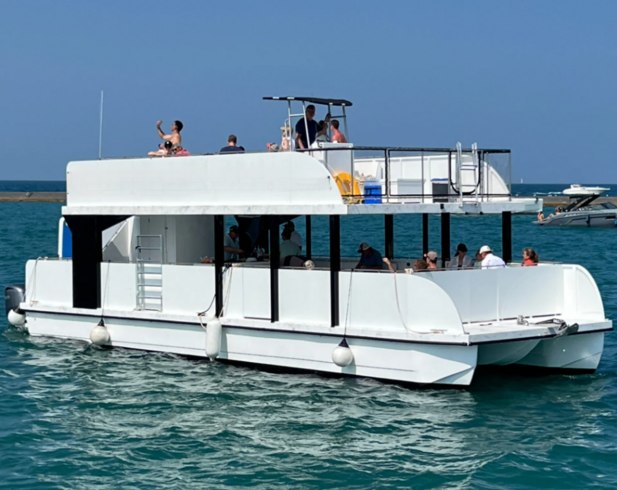 2025 Custom Built 45’ Double Decker Power Catamaran 44 passenger cap