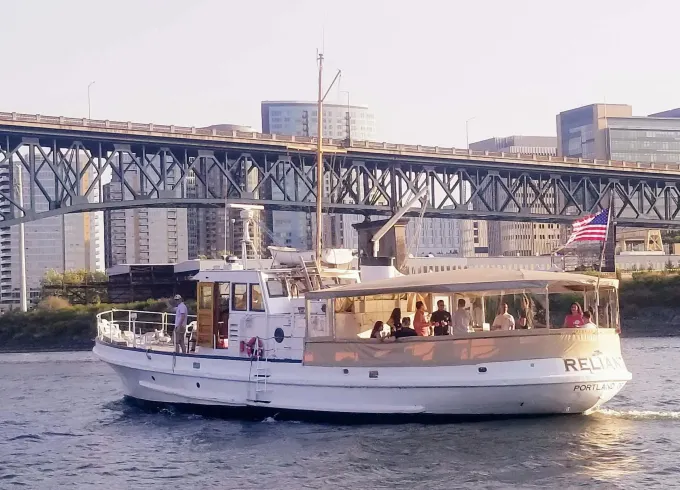 Classic Fantail Launch with room for 47 friends, family and corporate events!