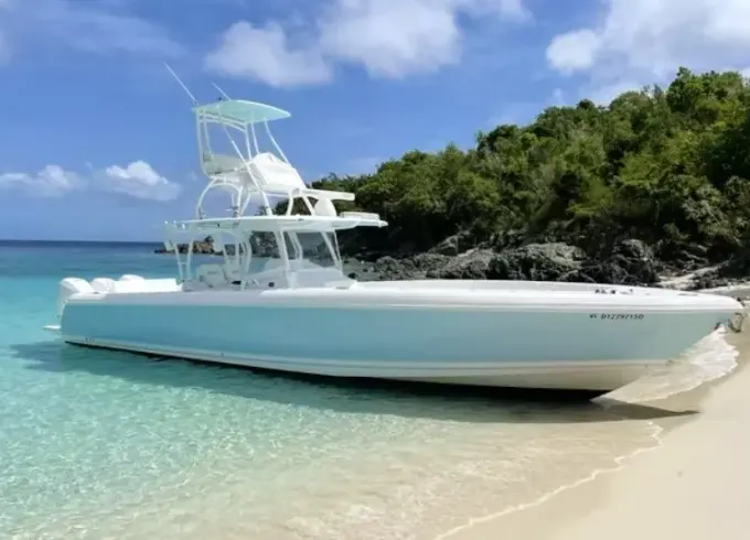 40ft Intrepid Power Boat Rental US Virgin Islands Trip