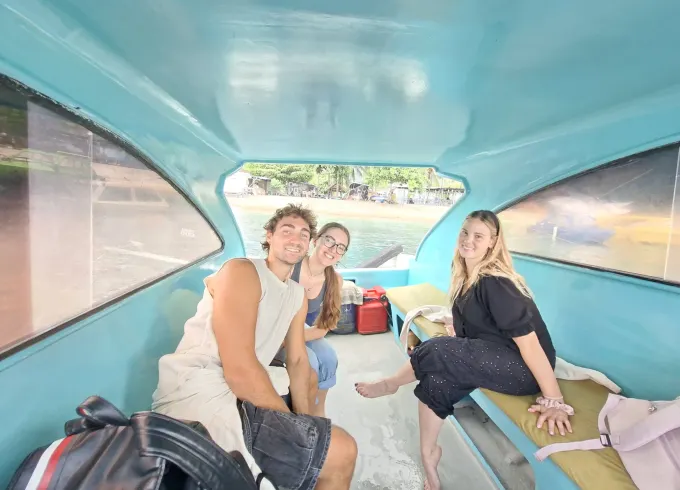Glass Bottom Boat for Snorkeling Trip in Gili Islands