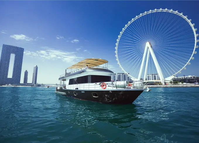Super New 2024 Yacht 85ft with Pool in Dubai Marina