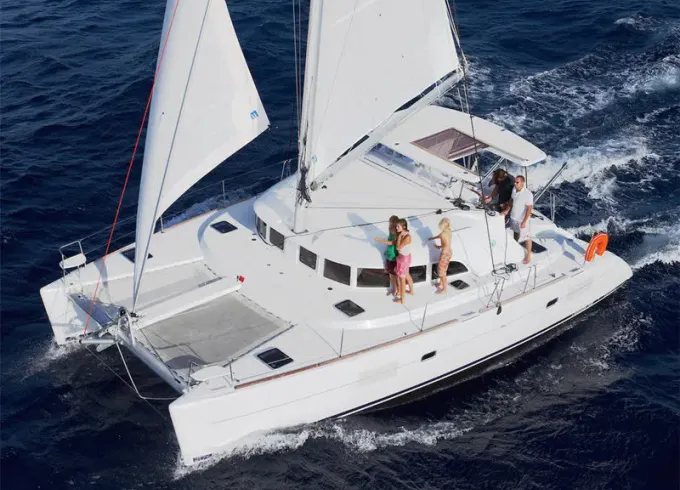 Sensational 39' Lagoon Sailing Catamaran Cruise along Marina del Rey