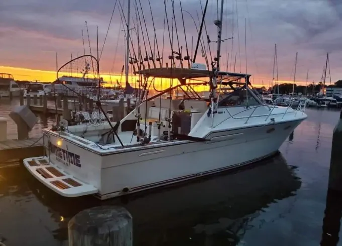 Lake Michigan Fishing Charters and Cruises on 36' Tiara Yacht