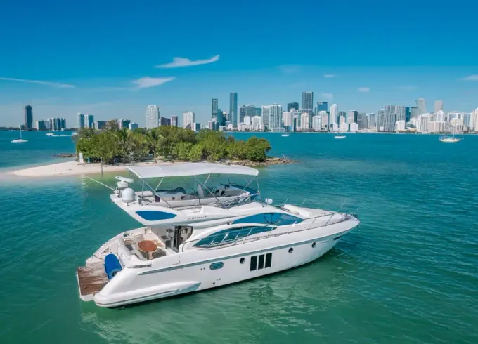 Cruise Miami in Style aboard 55ft Azimut Yacht for 13 Guests