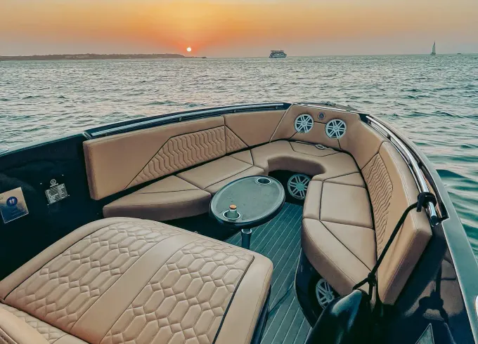Cartagena 🆂🆄🅽🆂🅴🆃 & 🅱🅰🆈 Tour Luxury Boat 29' (Private Tour) up to 8pax