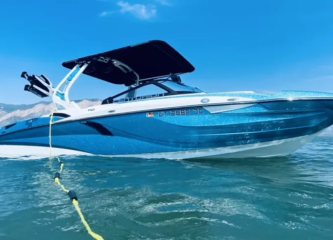 Centurion Fi23 Learn to Surf and enjoy Bear Lake with a Captain
