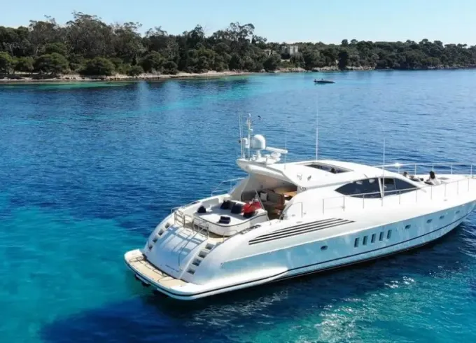 79ft Luxury Leopard 24M Yacht boarding in Antibes, Cannes, St Tropez or Monaco