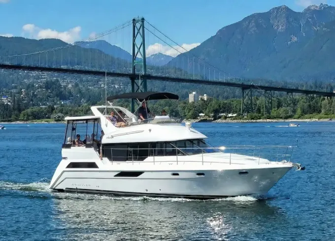Trojan 43' Luxury Yacht in Downtown Vancouver for up to 12 Passengers