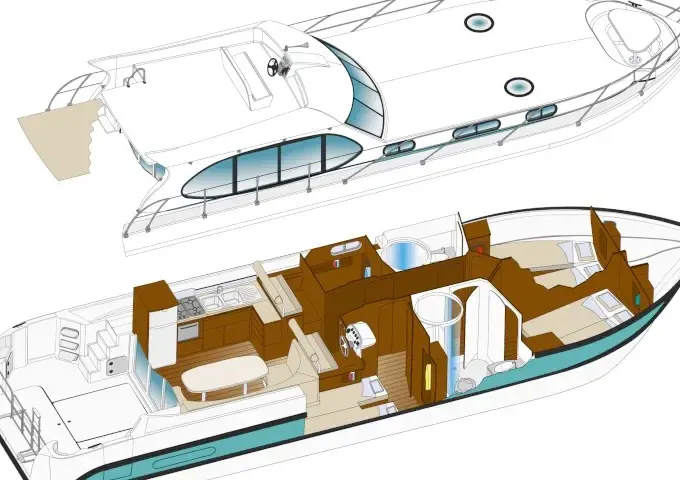 Canal Motor Yacht to explore Anjou (8/10 persons)