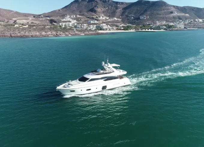 Luxury is the best option at the Ferreti 72 ft Power Mega Yacht