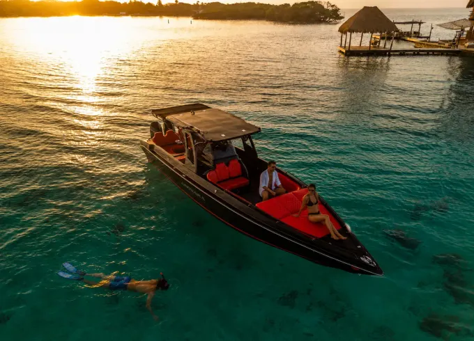 Cartagena Charter – 38ft Private Boat Tour to Rosario Islands (16 Pax)