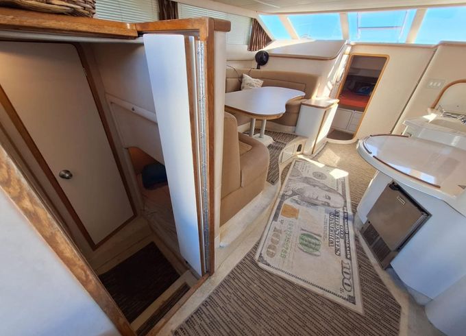 Experience Cancun on our Sea Ray Flybridge 50 Pies Motor Yacht!