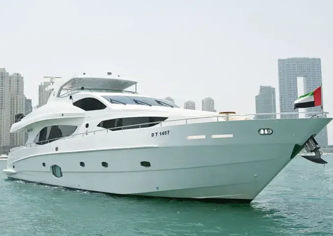 Experience DUBAI ON OUR MAJESTY 101FT BOAT