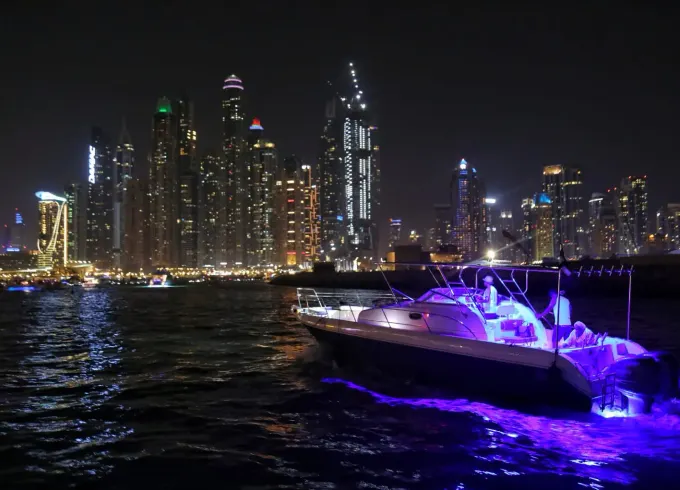 Dubai Boat Rental 🐬 - Luxury 38ft Motor Yacht Charter for 10 person in Dubai