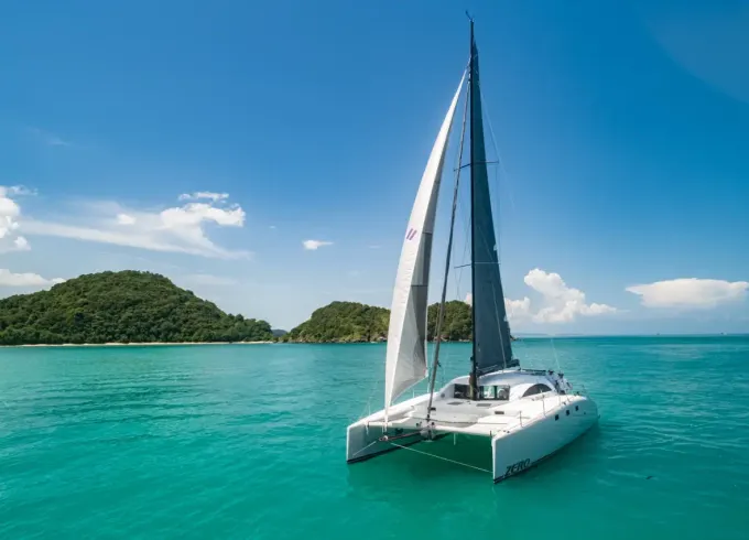 13 metre Stealth sailing Catamaran for charter