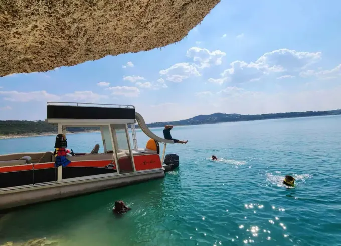 25ft Avalon Funship Double decker with slide Canyon Lake