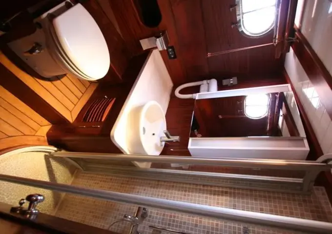 M/S Trippin Med.double ender, custom made wooden modern classic boat Med. coast of Turkey & Greek islands