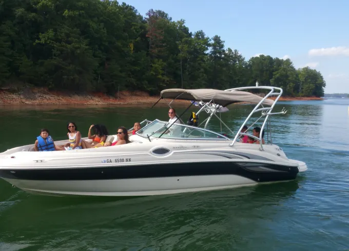 Lake Memories on an Amazing Sea Ray 240 Sundeck Boat at Lake Lanier