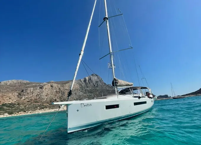 Saiing Boat Sun Odyssey 490 model 2022 at  Chania West Crete