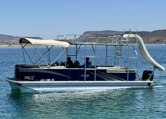 14 Passenger 26' Pontoon with slide at Lake Pleasant