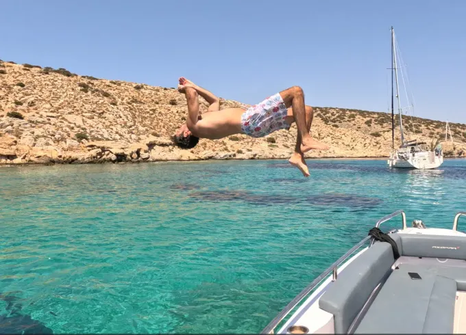 Iraklia - Schoinousa Islands Rhina cave for Half Day trip!