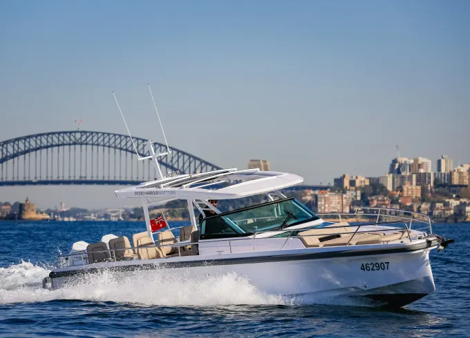 Axopar 37 Sun-Top for Fast, Fun, Chic Harbour Adventures
