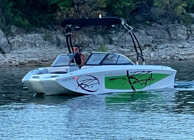 24' TIGE RZ4 Wakeboard Boat Rental with Captain on Lake Travis, Austin Texas