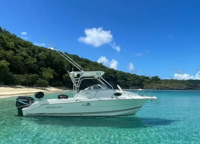 Beautiful and clean 25ft Wellcraft boat to enjoy in crystal clear waters!!!!
