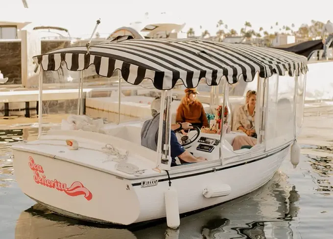 18ft Duffy Electric Boat | Driver Included in Price (Up to 10 Guests)
