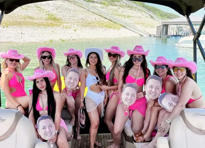 HOOKED ON LAKE TRAVIS-Bentley Pontoon[party, swim, fish]