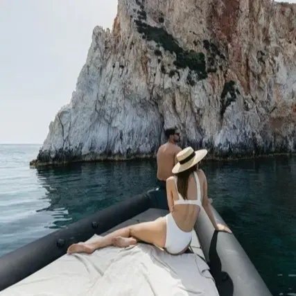 1-Hour Boat Transfer Faros - Mykonos, Ornos | 37ft RIBCO Twin Engine
