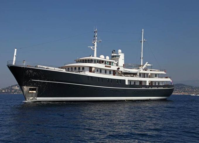 Charter the Sherakhan in the Mediterranean or Caribbean