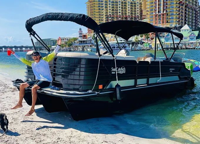 Most Badass Party Pontoon in Pensacola ! FREE Amenities !