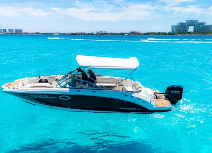 Chaparral 284 Sunesta Deck Boat for Private Cruise in Cancun - 8 People