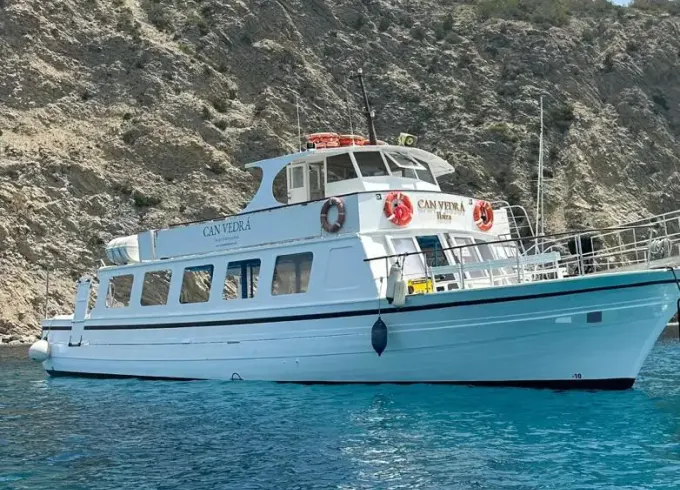Traditional Wooden Boat for 140 Passengers in Ibiza