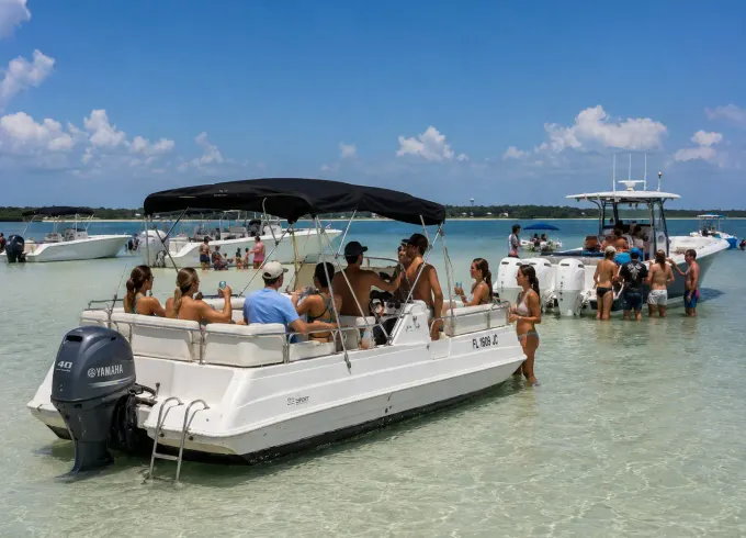 Cocoa Beach Boat Adventure on 23ft Sea Pro Aqua Deck