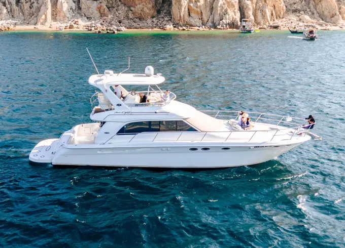 Cabo San Lucas Private Yacht with Open Bar & Snorkel