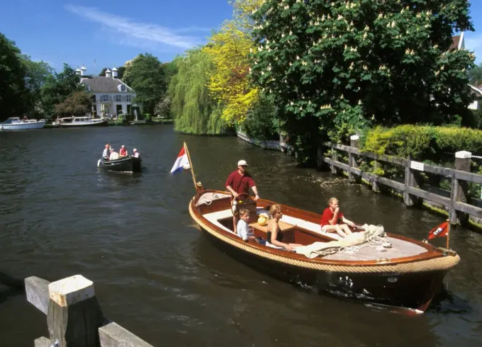 Private Tour on 22ft Semi-Open Boat in the Vecht River area, Netherlands