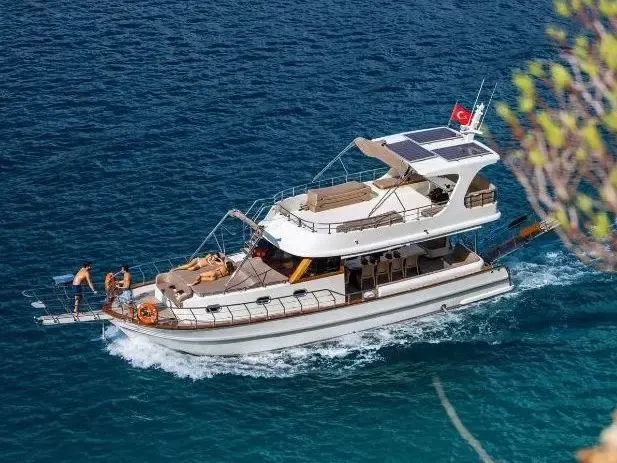 Experience Kas Turquoise Blue Coast in Kalkan, Antalya Aboard 42ft Custom Boat