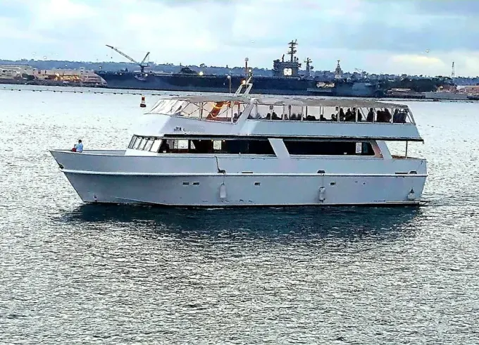 Amazing Classic 80s King Craft Passenger Yacht for Charter in San Diego!