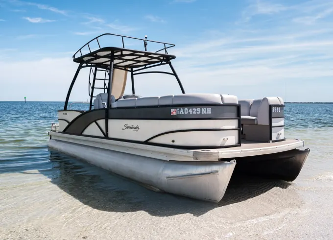 Premium Edition Party Pontoon With Slide for up to 13 people