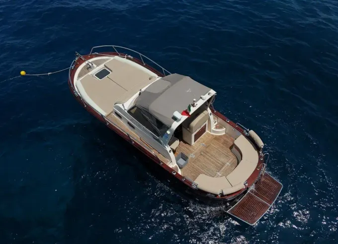 Typical Gozzo 28 in Capri Island