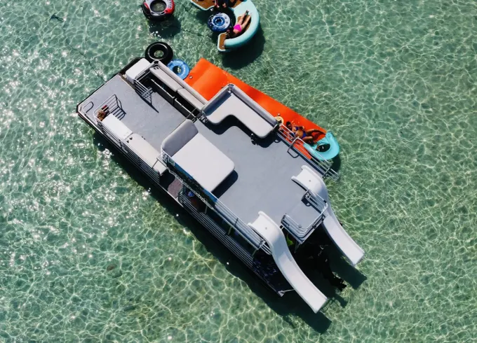 BEST OF 2025 Double Decker Tritoon! Crab Island/Destin
