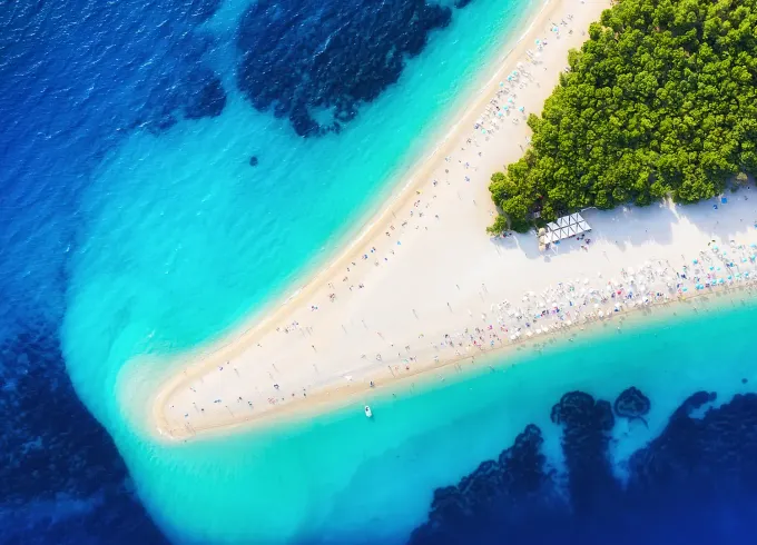 Island Brac - Golden Horn & Pucisca Private Speedboat Tour from Split