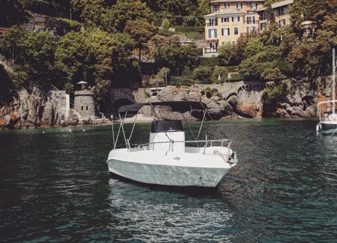Discover Portofino and the Ligurian Coast Aboard a 19ft Open 570 from Rapallo
