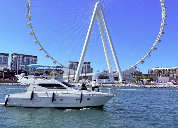 48ft Ferretti Yacht | Luxury on the water | Perfect for Families & Couples